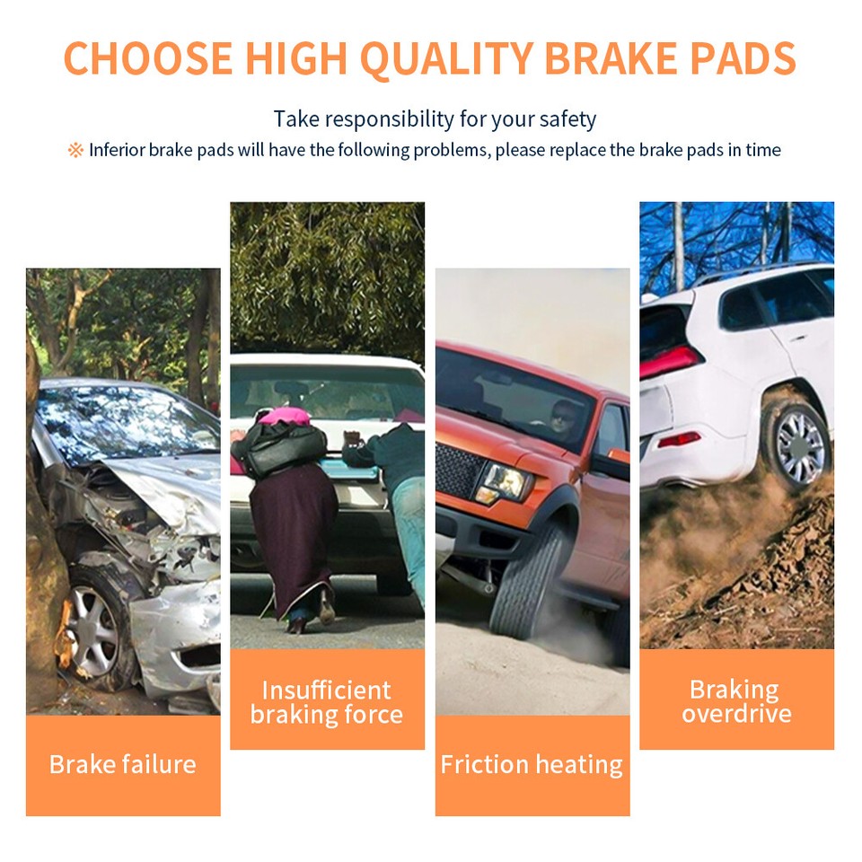 Rear Ceramic Brake Pads For 2006 2009 2010 2011 2012 Fusion Mkz Mazda