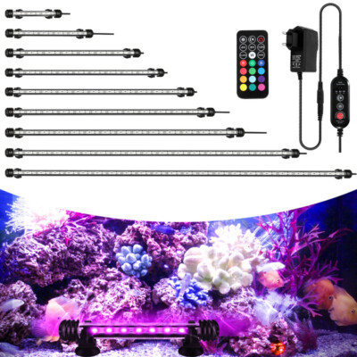 18-112cm LED Aquarium RGB Unterwasser Mollusken Wasserdicht Aquarium Lampe IP67