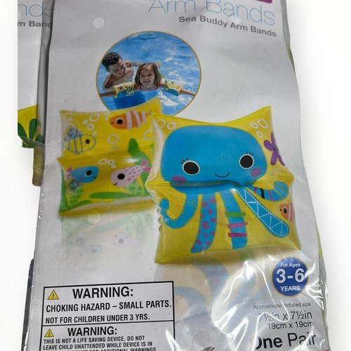 4 Intex Inflatable Water Wings Arm Bands Training Kids 3-6 NIP Dinosaur Mermaid - Picture 5 of 9