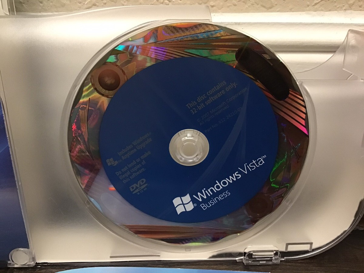 Microsoft Windows Vista Business 32 Bit DVD Full English MS Microsoft Windows Vista Business 32 Bit DVD Full English MS