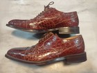 Johnson And Murphy Genuine Alligator Brown Cap-toe Oxford 🐊 Men Dress Shoes 9-M — photo 4