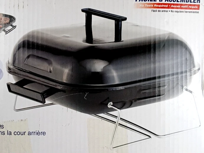 MarshAllan 14in Protable Tabletop Charcoal Grill Black - Image 2 of 4