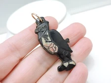 Vintage C. 1950-60s Old Crow Kentucky Whiskey Figural Mascot Pendant