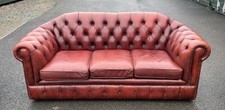 Vintage Leather Chesterfield Sofa - Delivery Available