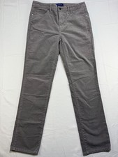 Talbots High Waist Straight Leg Corduroy Pants Women  s Size 8 Gray