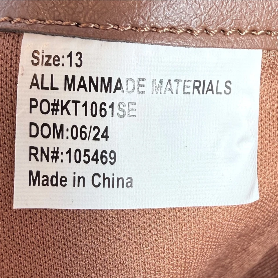 NUEVO EN CAJA Botas de Vaquero Olivia Miller Niña Marrón Talla 13 Estrella Brillante Imitación Cuero Foto 4 de 4