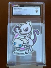 Pokemon Mew & Mewtwo Pokemon Stickers Japanese CGC 9
