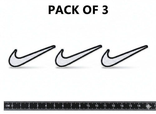 SPORT N I K E Black & White Iron on Patch Embroidered | Buy 3 Get Free Shipping
