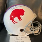 O.J. Simpson Buffalo Bills Autographed Original Football Helmet Inscribed JSA