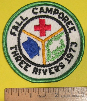 #ad 1973 Boy Scouts of America Northern Star Council Three Rivers District Camporee $5.95