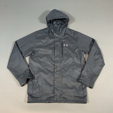 Under Armour Jacket Mens Small Infrared Coldgear Storm 2 Full Zip Hooded Parka