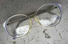 90er Retro Vintage Brillengestell rund fliederfarben schimmernd