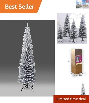 Platzsparender 4 Fuß künstlicher schlanker Bleistift Weihnachtsbaum - schwer entflammbare Spitzen