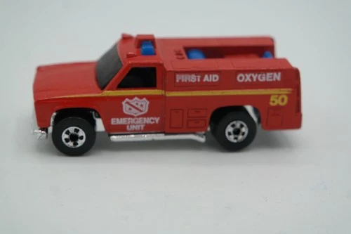 Vintage 1974 HOT WHEELS 'Emergency Squad' Fire Truck Loose NRMT Blackwall Nice!