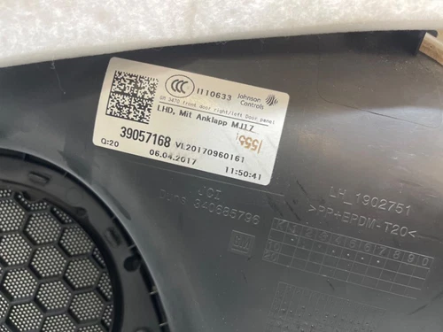 39057168 Rahmen Türverkleidung Innen Links für OPEL ZAFIRA C 2016 1160748 - Bild 3 von 10