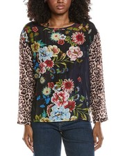 Johnny Was Leo Silk Blouse Women's