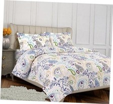Paisley Garden 3-piece Duvet Cover Set Queen Paisley Garden Multicolor