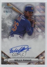 2023 Bowman Sterling Prospect Auto Wave Refractor /125 Willy Fanas #PA-WF Auto