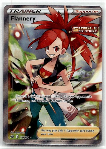 Flannery (Full Art) #191/198 (Holo) (NM) SWSH06: Chilling Reign SWSH06 Pokemon