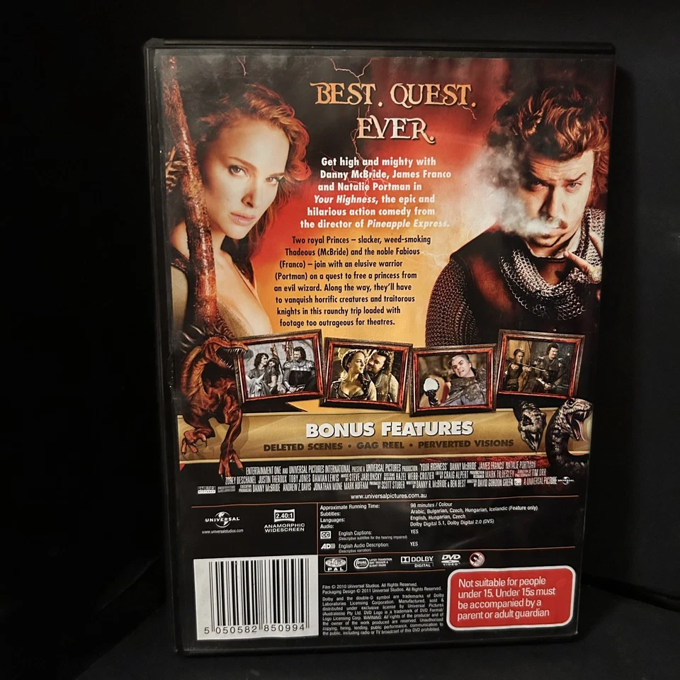 Your Highness DVD 2011 Stars Danny McBride & James Franco GC R245 PAL - Image 2 of 3