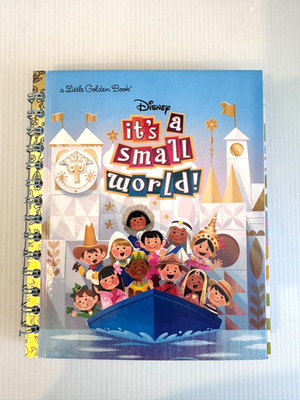 NEW ~ Disney It's A Small World Little Golden Book Junk Journal ~ Handmade by Me