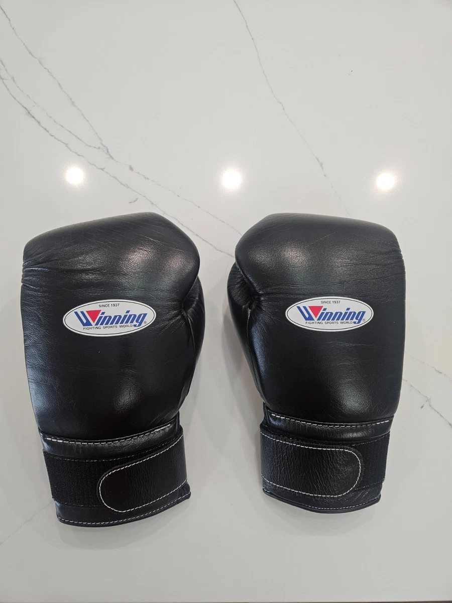Winning Black 16 oz. Weight Boxing Gloves | eBay