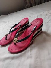 Vintage Juicy Couture Kultowe Laney Platform Koturn Stringi Sandały Rozmiar 8M