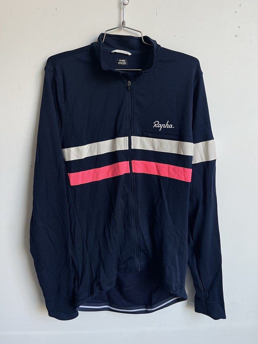 Men's Brevet Long Sleeve Jersey ｜XXL Rapha Men's Brevet Long Sleeve Jersey SIZE 2XL Navy/Pink | eBay