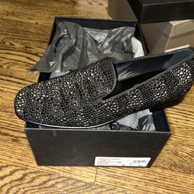 Men s Roberto Cavalli Shoes Dress Black With Stones Made In Italy Size Eu40
