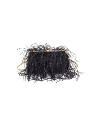 Moda Luxe Harlow Feather Evening Bag, New