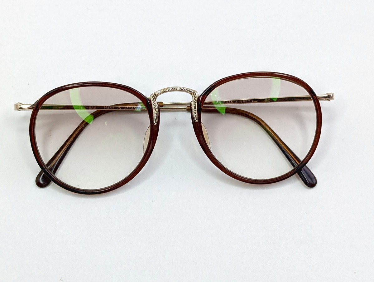 EUC Jean Francois Rey Pour IDC 865 Made in Japan Brown Eyeglasses 