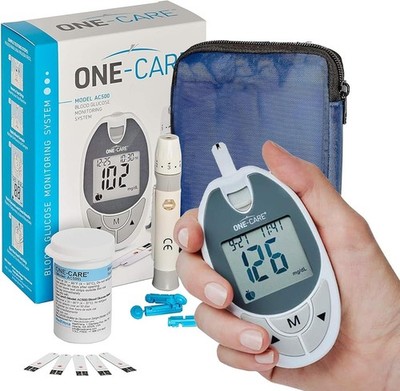 Kit De Prueba De Diabetes Express: Medidor De Glucosa En Sangre, 10 Tiras Re...