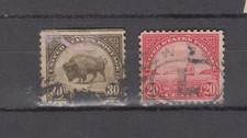 USA lot 2 Timbres Anciens ETATS UNIS 1922-25 Oblitérés 30c 20c