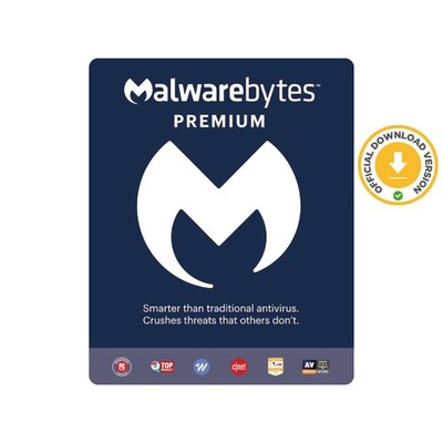 Malwarebytes Premium 2026 | 1 Year 5 Devices | Antivirus | Download