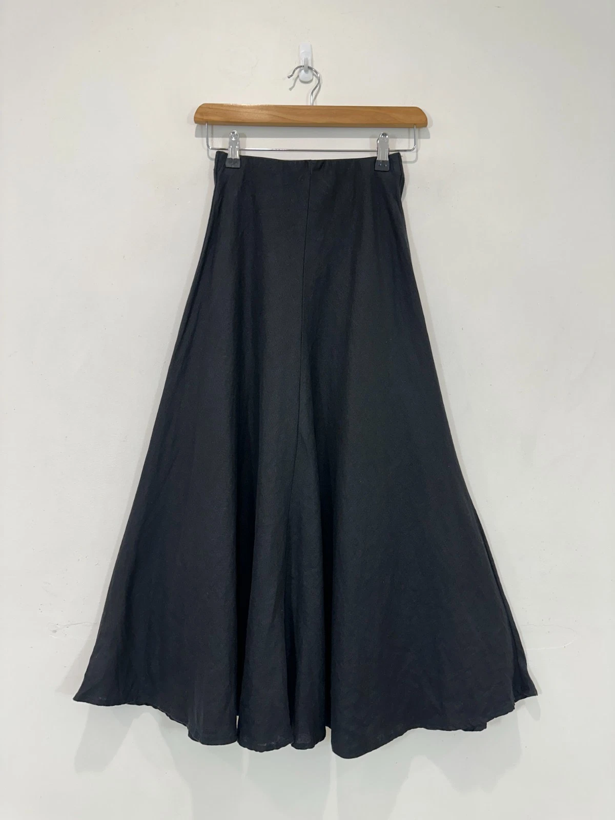 Seed Heritage Maxi Skirt Women AU 4 Black Flare Elastic Waist Linen
Opens in a new window or tab