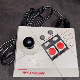 TWO x2 Nintendo NES Advantage Joystick Controller Tested & Working!
