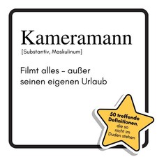 Lustiges Geschenkbuch für Kameramann - Filmt alles außer eigenen Urlaub
