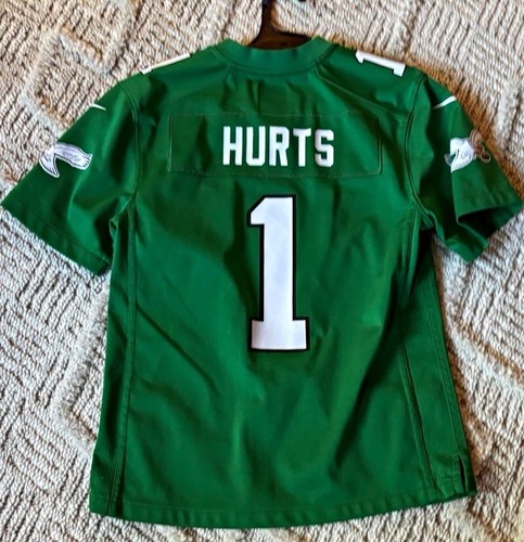 Nike Philadelphia Eagles Jalen Hurts #1 Green NFL Football Jersey Size M