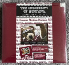 New University of Montana Grizzlies Scrapbook Album Kit licensed paper stickers