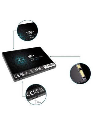 Silicon Power SSD 512 GB 2.5'' SATAIII A55 7mm Full Cap Bl Solid State Disk 2,5''