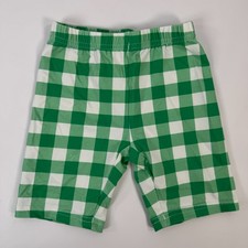 Hanna Anderson, Girls Size 110cm size 5 , Stripe/Checkered shorts Green