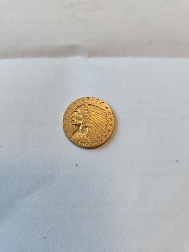 1914-D US Gold $2.50 Indian Head Quarter Eagle Coin - Picture 3 of 17
