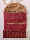 Civil War HOUSEWIFE sewing kit w/Contents, HAND SEWN, Aged RED & Biege 363H — photo 4