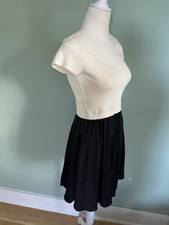 Anthropologie The Thea Short sleeve Twofer Sweater mini dress Small