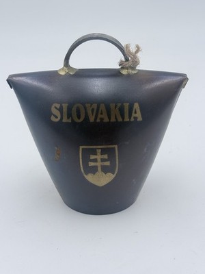 Vintage Slovakian Cowbell / Alpine Sheep Bell Hand Forged Iron Org. Clapper