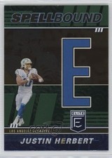 2022 Panini Donruss Elite Spellbound Green Justin Herbert (Letter E) 0i7l