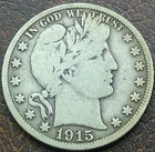 US 1915-S Barber Half Dollar  **
