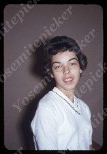 sl10  Original slide 1960's Beautiful young lady pretty eyes 123a