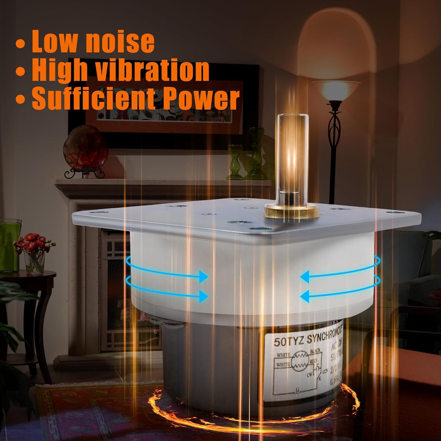 For Heatilator Eco-Choice Auger Feed Motor,PS35, PS50, CAB50, 812-4420, 812-4421