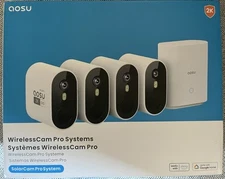 Security Cameras Outdoor Wireless, 4-Cam-Kit, 166° Ultra-Wide-Angle